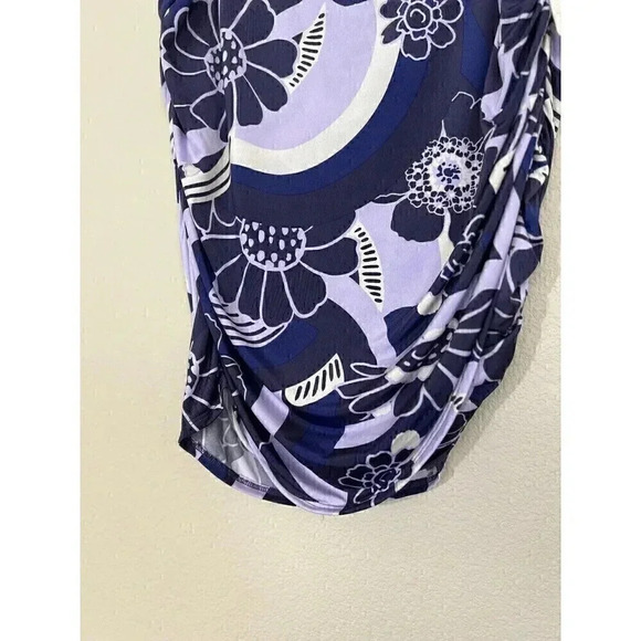 Free People She's Something Else Printed Mini Skirt Womens Size L Pruple FLoral - Picture 4 of 14